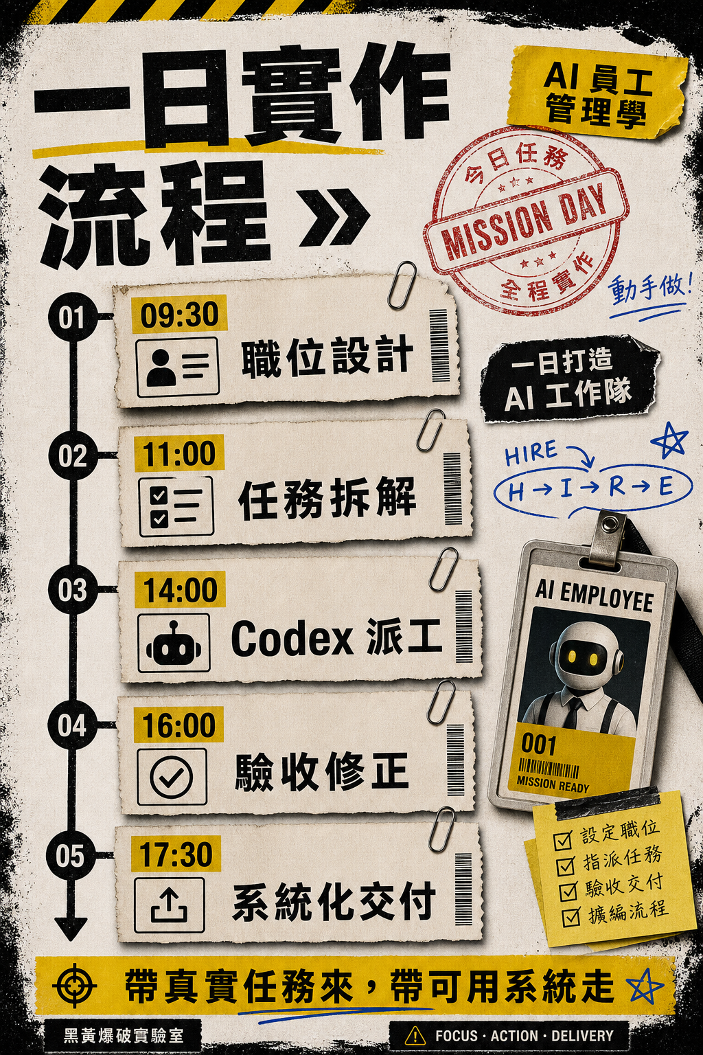 AI 員工管理學圖片式銷售頁 06:一日工作坊流程